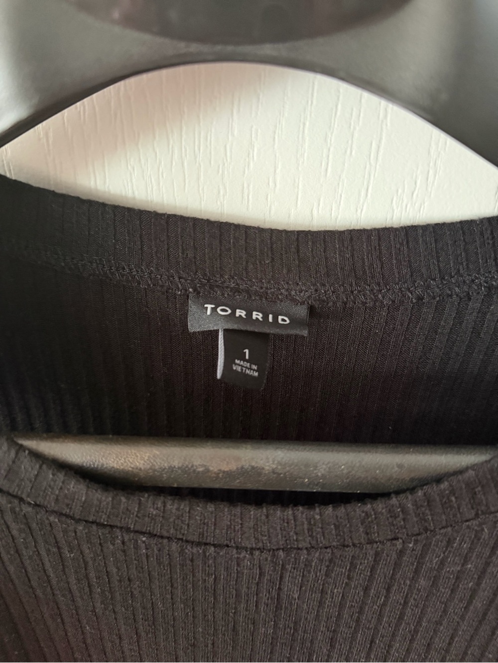 torrid Black Ribbed Tank with Ruffle Sleeves - Picture 4 of 5